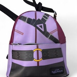 MARVEL HAWKEYE Purple and black Hawkeye mini backpack.